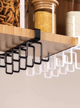 No-drill home kitchen cup rack storage shelf water cup holde