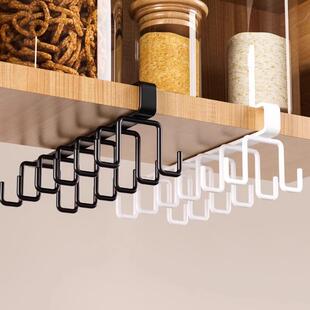 No-drill home kitchen cup rack storage shelf water cup holde
