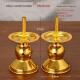 合金烛台竹签蜡烛台供奉寺庙佛堂家用礼佛插竹脚蜡烛座台烛架一对