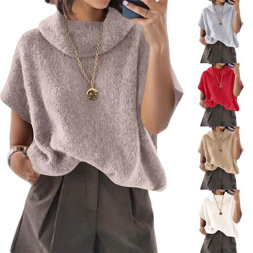 Women's Oversized Turtleneck Knitwear Sweater