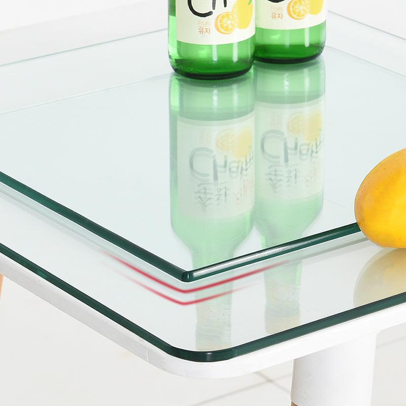 ft定玻制茶几餐桌钢化玻璃台面家璃用长方形定做桌面F76SJ9TJ圆形