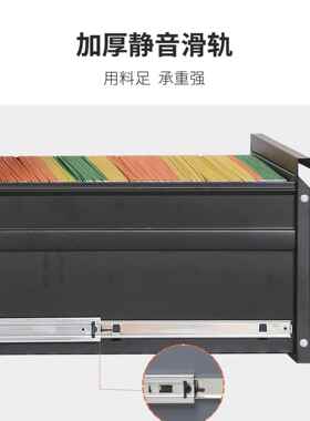 加厚办2222公柜铁皮劳文件A4C卡箱挂挂快捞抽屉档案带锁二三四F斗