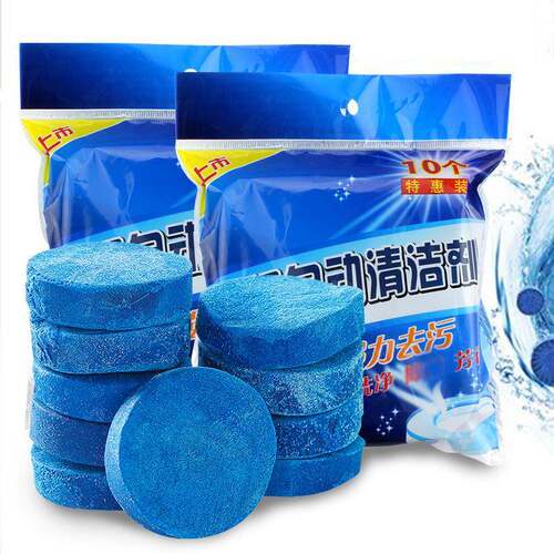 Blue Bubble Toilet Cleaner and Deodorizer, toilet cleaning b