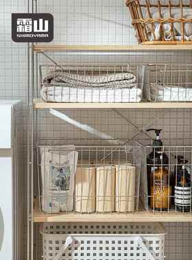 BK9K304不锈钢收纳筐浴室收纳篮桌面储物篮厨房置物篮杂物整