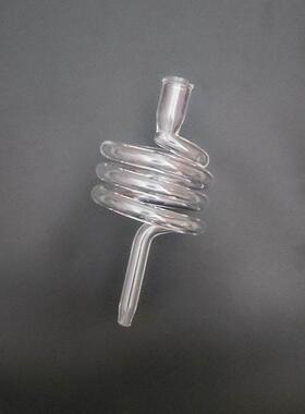 璃冰滴咖啡螺旋冷凝管玻配件高硼硅玻璃冷管管异1却形管几何造型