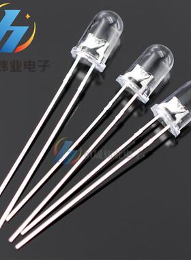 F5单闪红 5mm白发红单闪 高亮红光自动闪烁 一闪一闪 红色LED闪灯