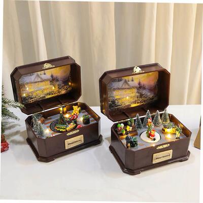 Christmas music box will glow music gifts