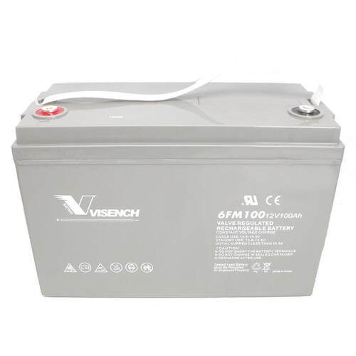 VISENCH/威神蓄电池12V100AH 免维护铅酸6FM100蓄电池 备用电源