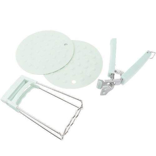 Bowl Gripper Set Stainless Steel Kitchen Tool Heatproof