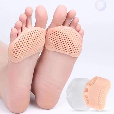Silicone half insoles for women's high heels, front foot pad