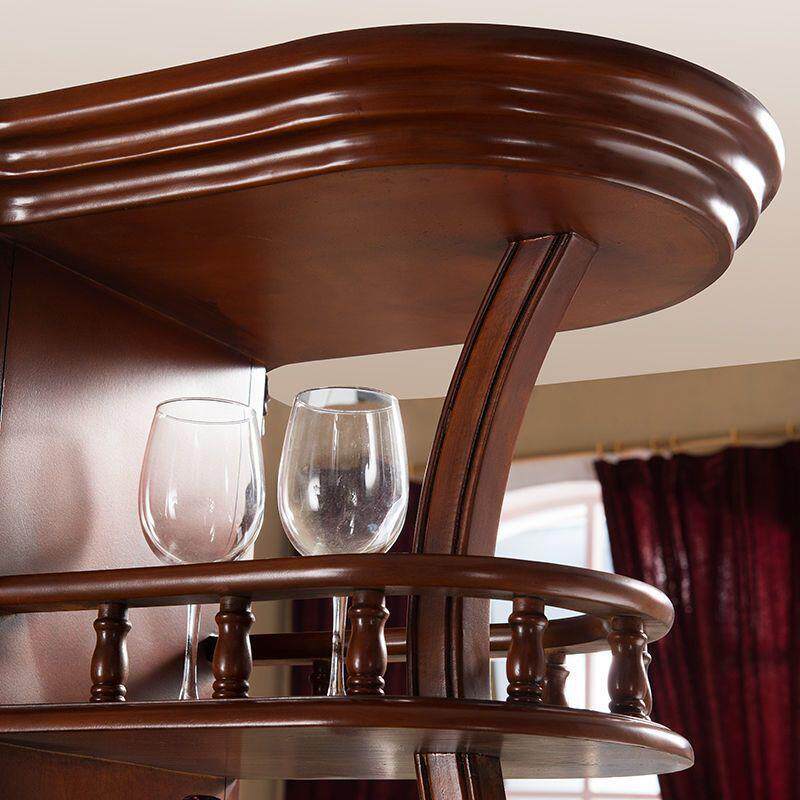 美式实木间厅柜隔断门厅酒柜客厅进门玄关欧式双面屏风柜其他绢花