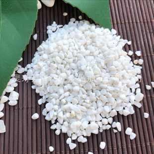 白石子 厂家批发园艺鱼缸造景用 多肉铺面雪花白鹅卵石量大价优