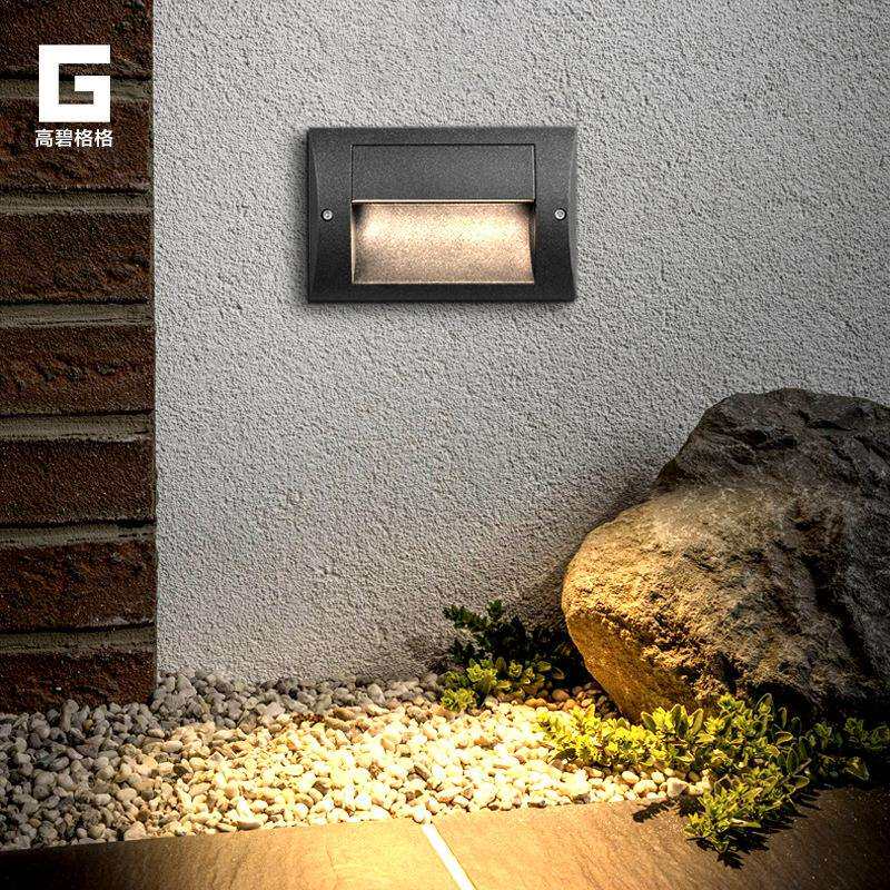 楼梯踏步灯墙角灯户外方形灯别墅室外走廊灯过道外墙阳台LED壁灯