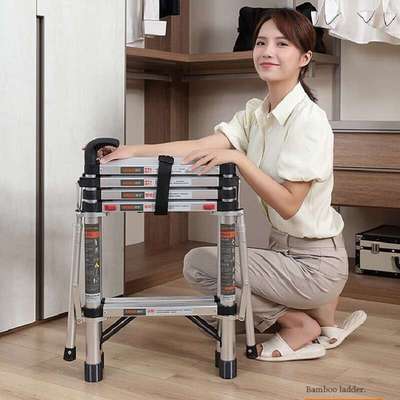 蚁伽伸缩楼梯家用梯子折叠梯加厚铝合金伸缩梯多功能轻便型人字梯