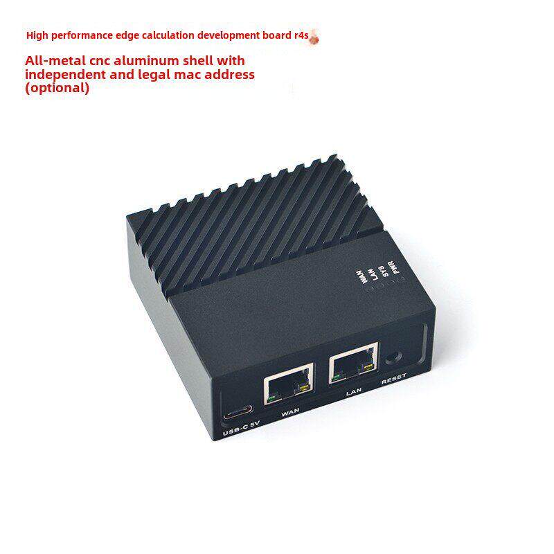 友善电子NanoPi R4S R4SE开源USB3开发板4GB金属外壳RK3399双千兆