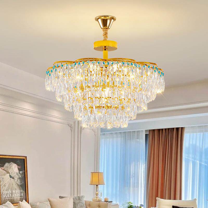 客厅灯轻奢水晶吊灯简约后现代大气欧式卧室灯2025年新款餐厅灯具