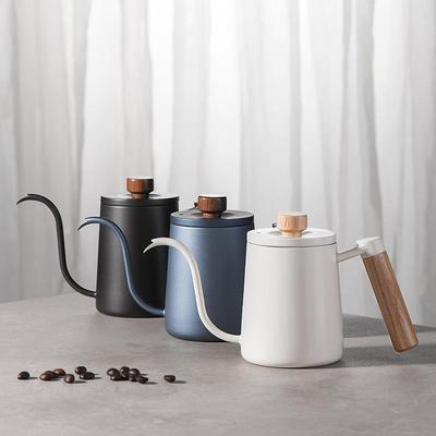 现货手冲咖啡壶不锈钢咖啡手冲壶挂耳户外咖啡壶挂耳长嘴壶带刻度