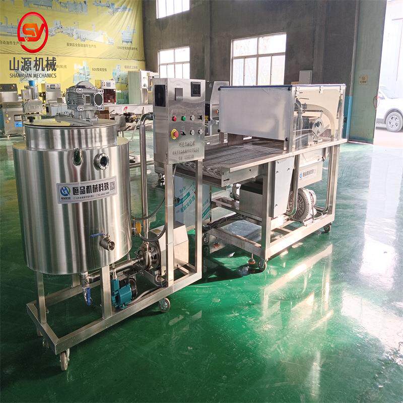 巧克力涂层生产线 巧克力融化保温桶 威化饼干涂层机设备