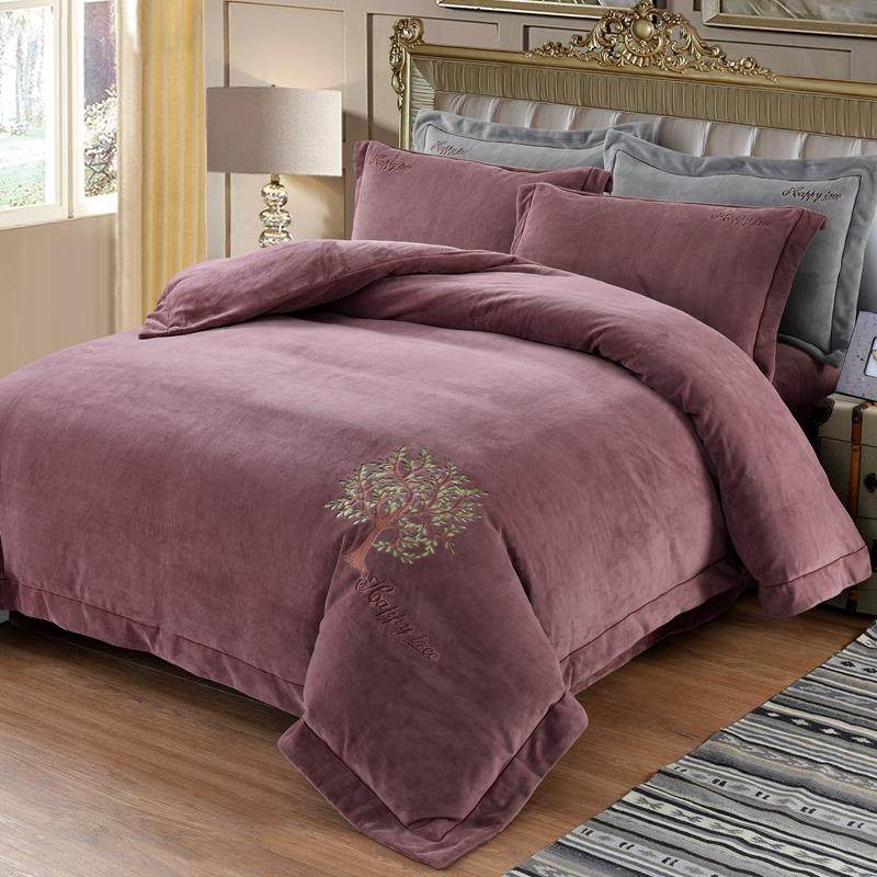 高档定制纯色欧式宝宝珊瑚四绒件套15m.冬季保加厚法2..8暖米防抗