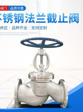不锈钢法兰截止阀液氨氨气燃气不锈钢法兰氨用截止阀DN25 32 50