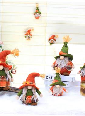 christmas decoration tree Scarecrow faceless doll pendant