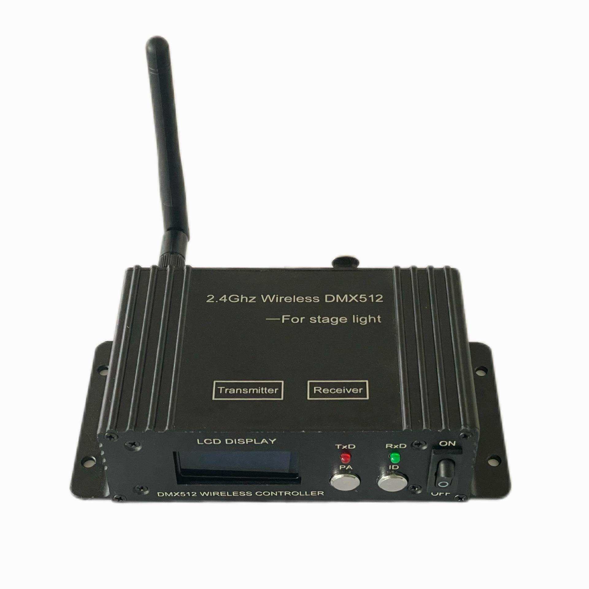 DMX512无线收发器 液晶屏控台发射器 舞台灯接收器无线灯光控制器