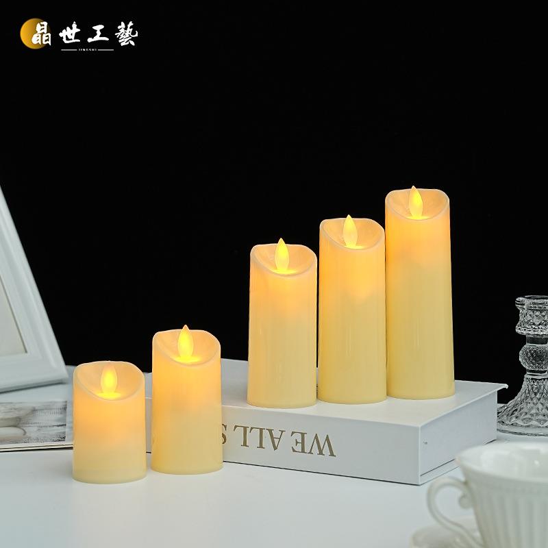 LED遥控电子蜡烛仿真摇摆引路灯生日婚礼剧本杀音乐会氛围道具灯