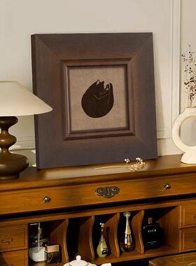 现代象法UQA式小众中古风客厅抽装饰北画欧复古餐厅卧趣味讽室刺