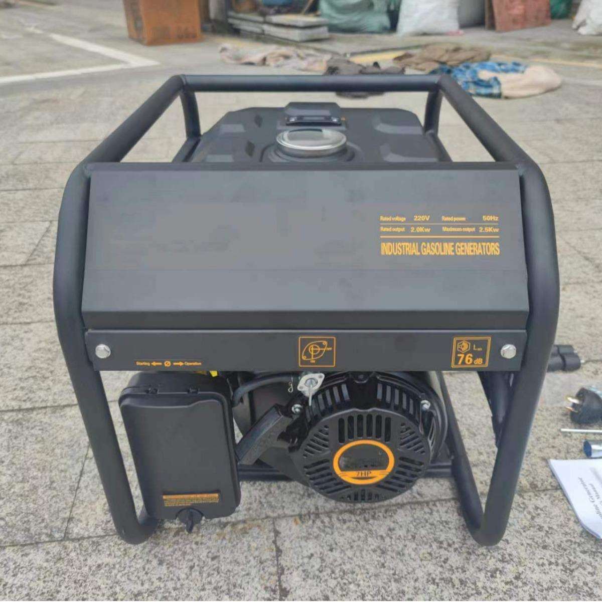 汽油发电机170发动机2/3kw外贸应急发电工地施工家庭备用便携
