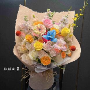 重庆鲜花速递同城配送花上门教师节创意花束