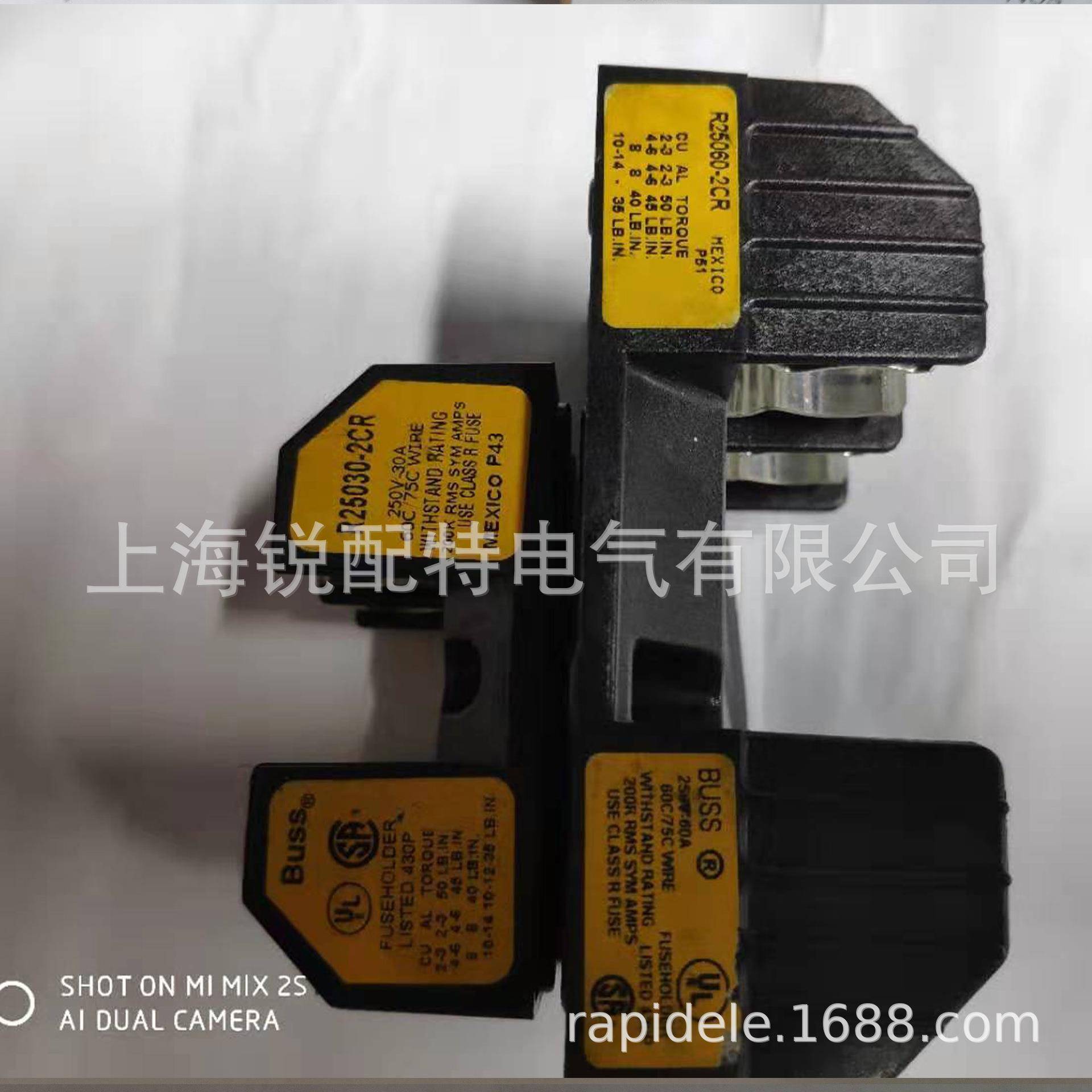 Bussmann保险丝座R25030(60)-2CR 品质保证