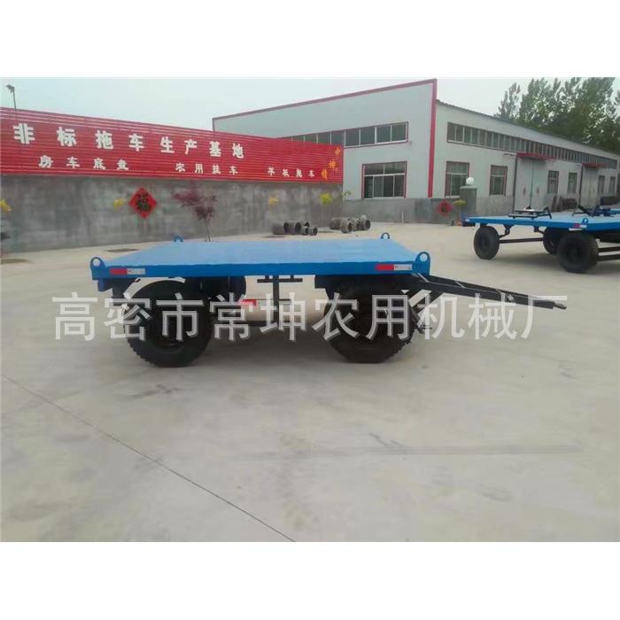 吨平车板6拖车气泵安装牵引拖挂700-zk-616充气胎平板拖全挂式拖
