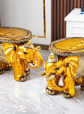 大象换鞋凳欧式现代家用落地摆件门口创意穿鞋凳客厅装饰乔迁礼品