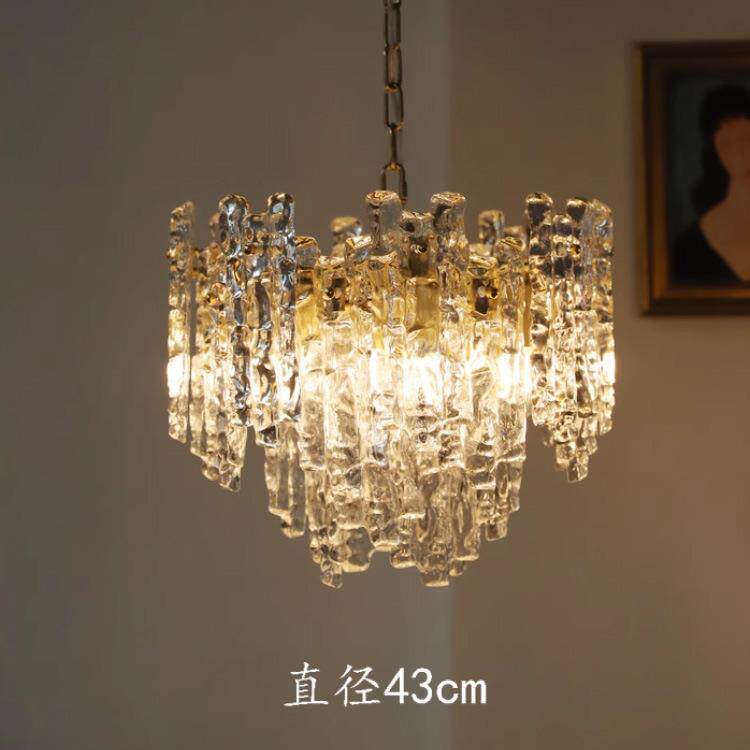后现代奢华意大利艺术冰条冰柱玻璃吊灯客厅餐厅卧室灯具