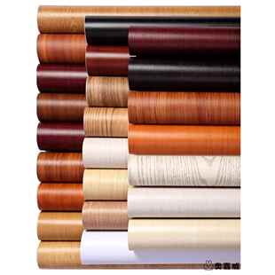 lg自粘木纹波音加厚pvc贴膜软片衣柜门翻新家私宝贴纸