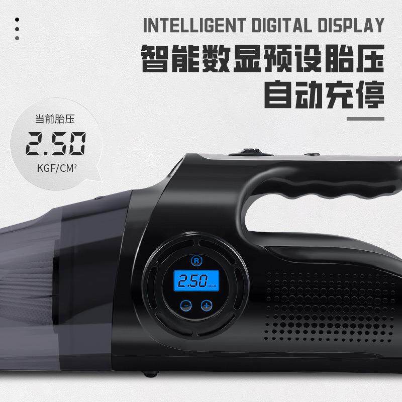 车载吸尘器高压打气泵12v汽车家两用大功率充气泵轮胎电动加气筒