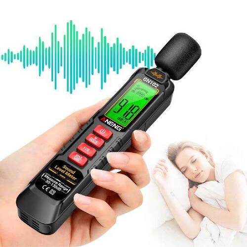 Decibel Meter Range 30-130dB Portable Sound Level Meter