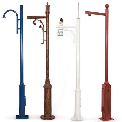 监控立杆3米3.5米4米6米监控杆子八角八棱不锈钢立柱气象小区道路