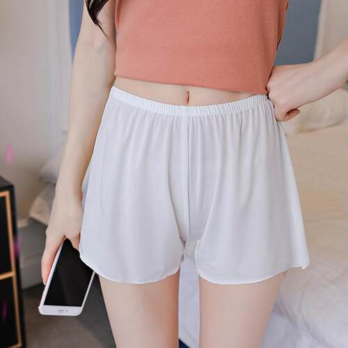 Facial mask silk slip safety pants, anti going out,