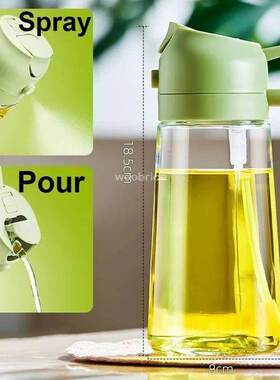 2 in 1 Spray for Olive Oil Spray Sprayer Dispenser Bottle Co