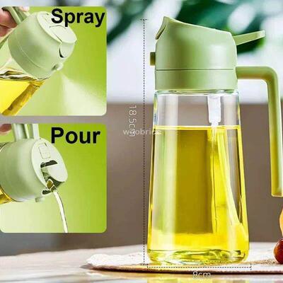 2 in 1 Spray for Olive Oil Spray Sprayer Dispenser Bottle Co