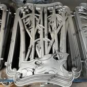 铸造铝花铝艺竹子铝艺装 饰花 饰配件铝护栏配件铝门配庭院门装