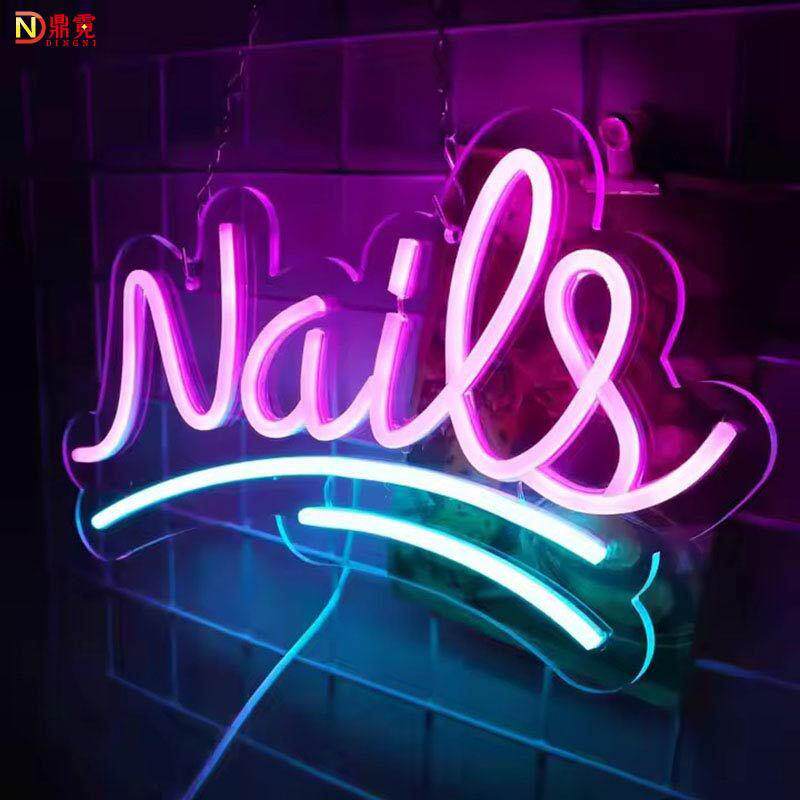 跨境亚马逊发光霓虹灯招牌广告造型霓虹Temu外贸热销新款装饰灯牌