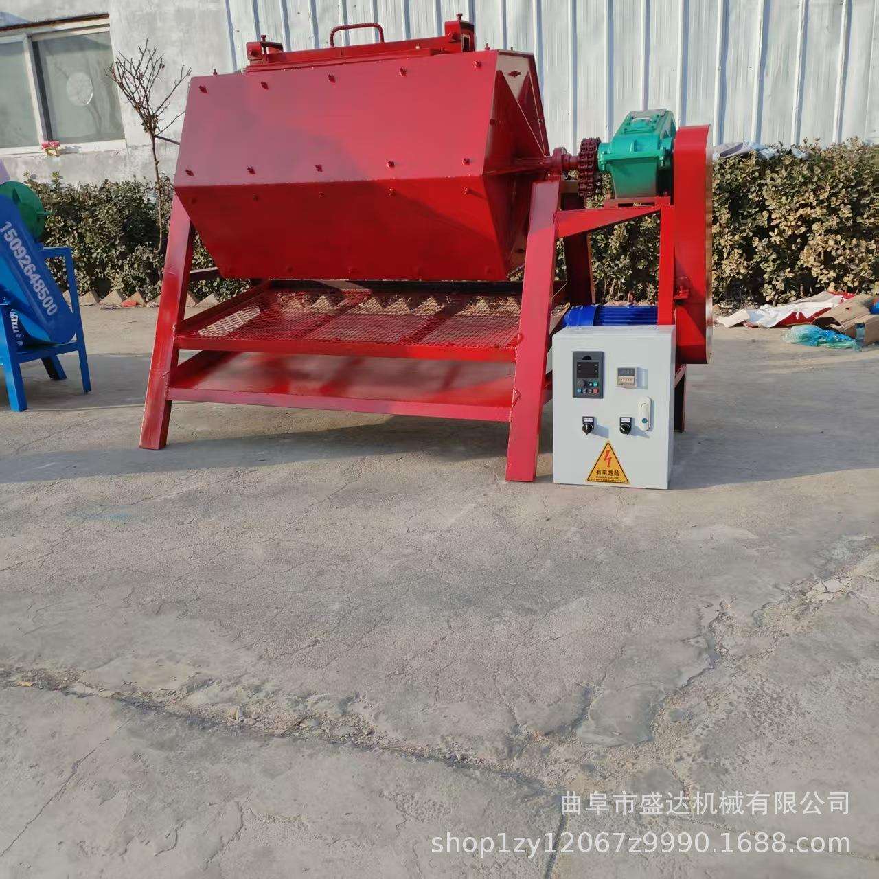 多用途石头打磨机 金属件翻新除锈机 回转式滚筒抛光研磨机现货