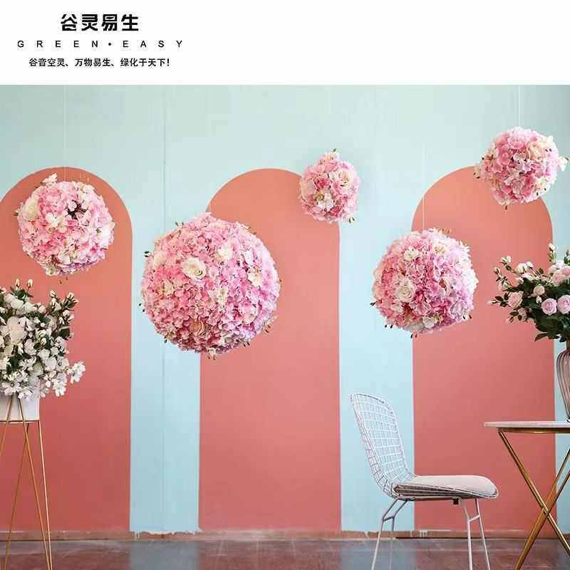 成品花球装饰挂饰婚礼装饰品吊球牡丹花球婚庆装饰布置婚礼布置