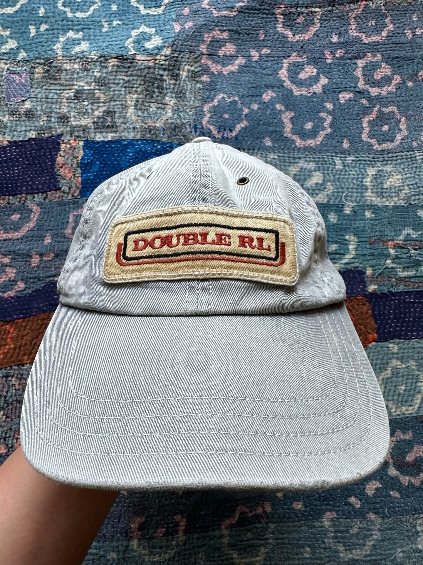 Double RL Washed Distressed Baseball Cap