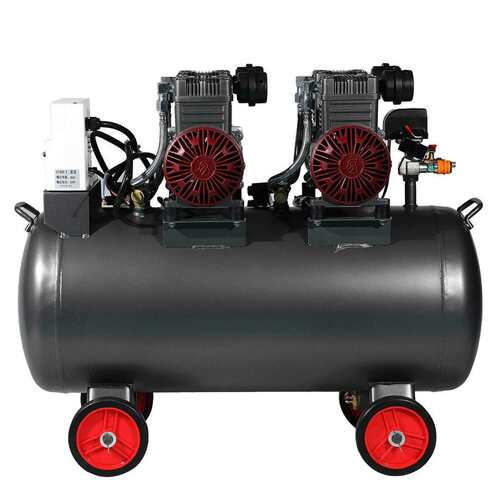 DX25-02 2500 W ×2 -100L 高压打气泵小型无油静音空压机220v木