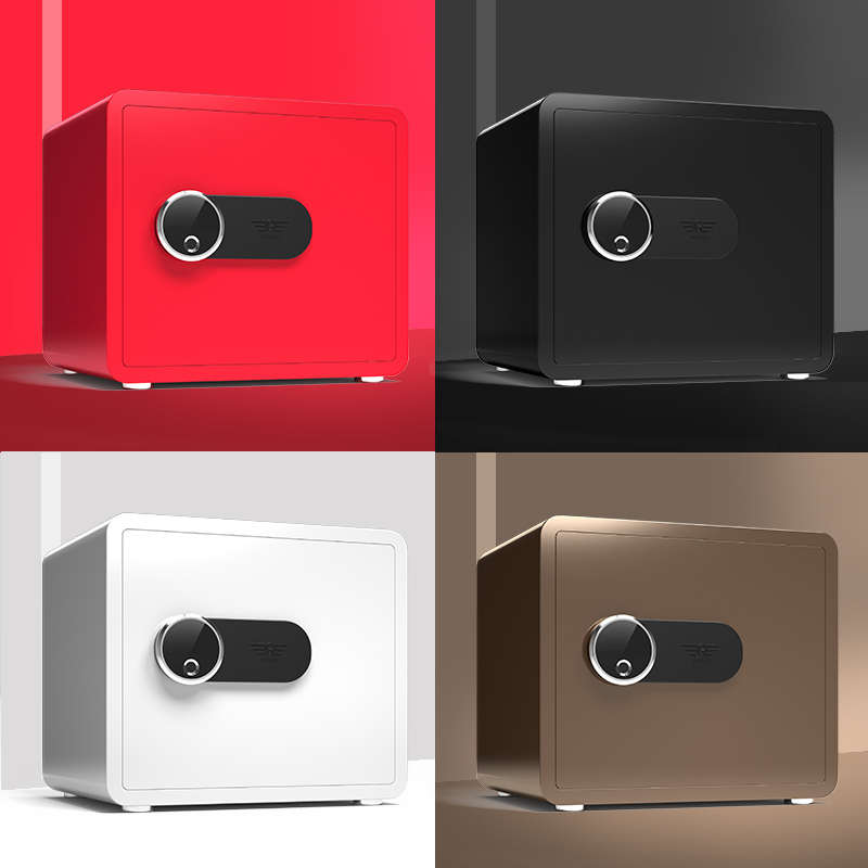 卓威保险柜家用小型保险箱25/30/36cm办公室文件指纹电密码全钢防