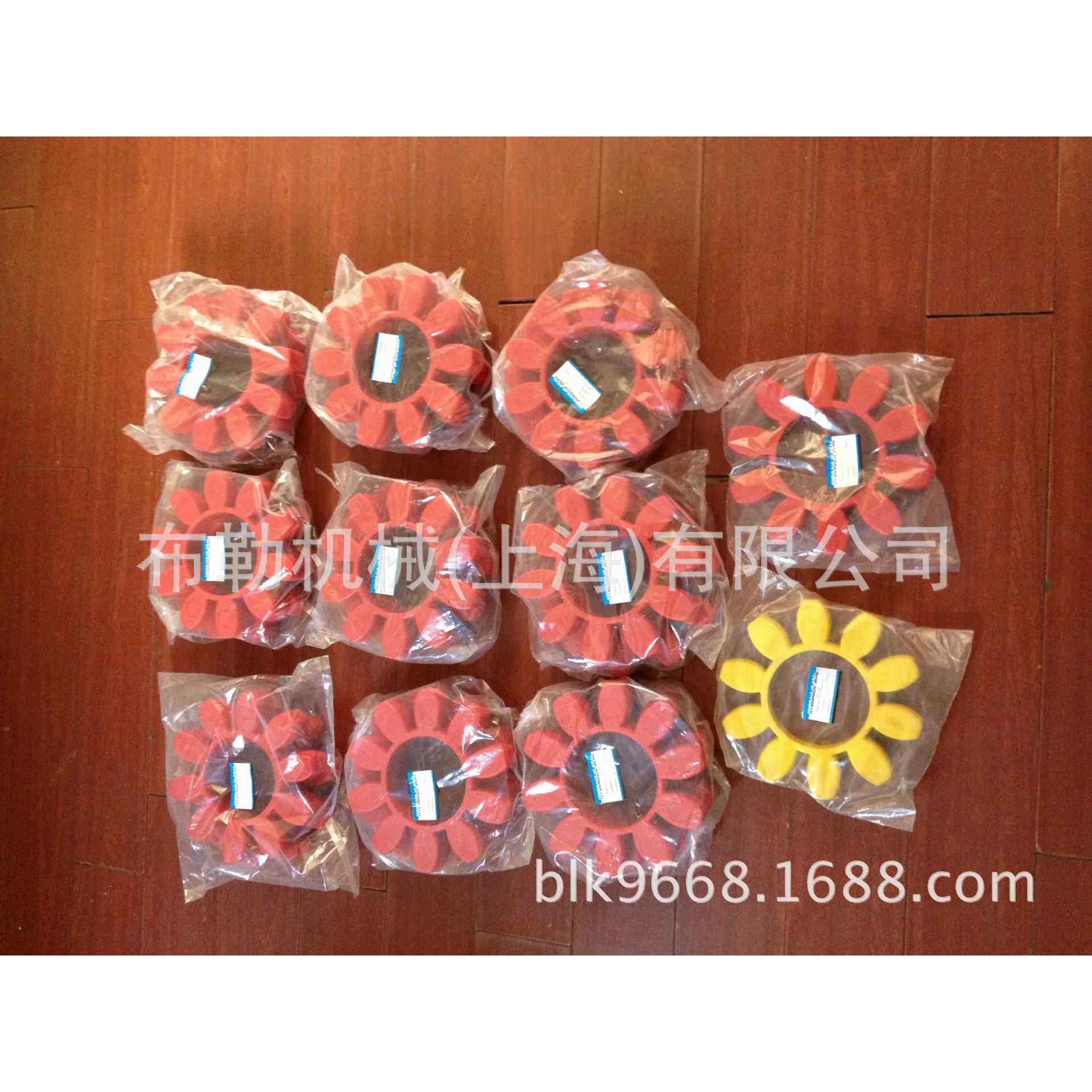 SIKSON梅花联轴器胶垫/聚氨酯减震块/红色弹性体/缓冲垫胶圈GR100
