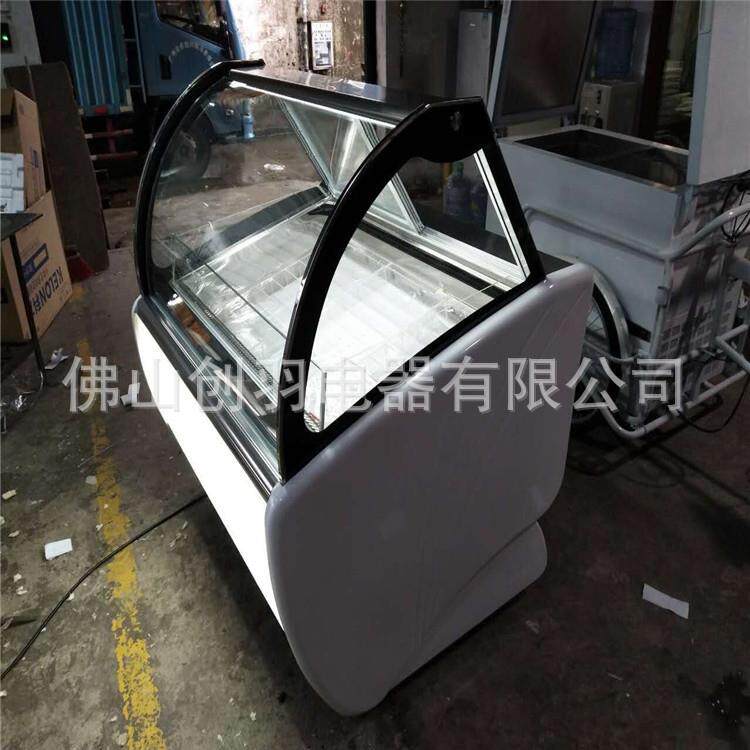 d硬质雪糕柜冷冻冷藏硬冰淇淋展示柜商用透明玻璃冰淇淋展示柜